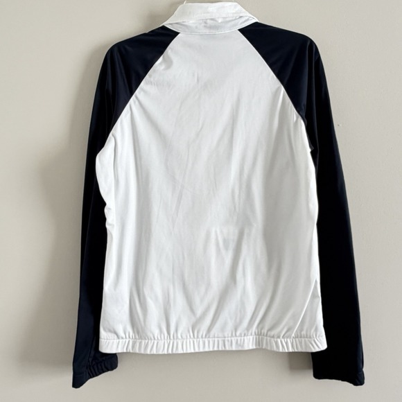 VTG Y2K Nike Sportswear Jacket Women's Large Athleisure Full Zip White/Blue - Picture 5 of 7